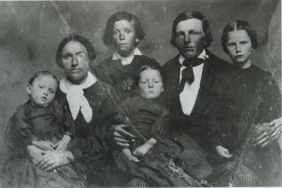 The Kochendorfer family, about 1860, courtesy Brown County Historical Society, New Ulm, MN