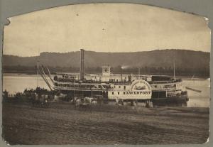 Steamboat Davenport at Winona, MN, about 1870