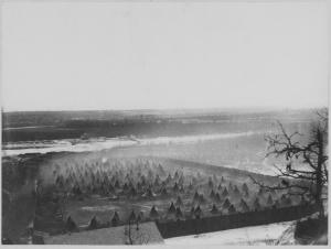 Fort Snelling internment, or concentration camp, 1862