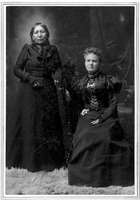 Snana (Maggie Brass) and Mary Schwandt, about 1899
